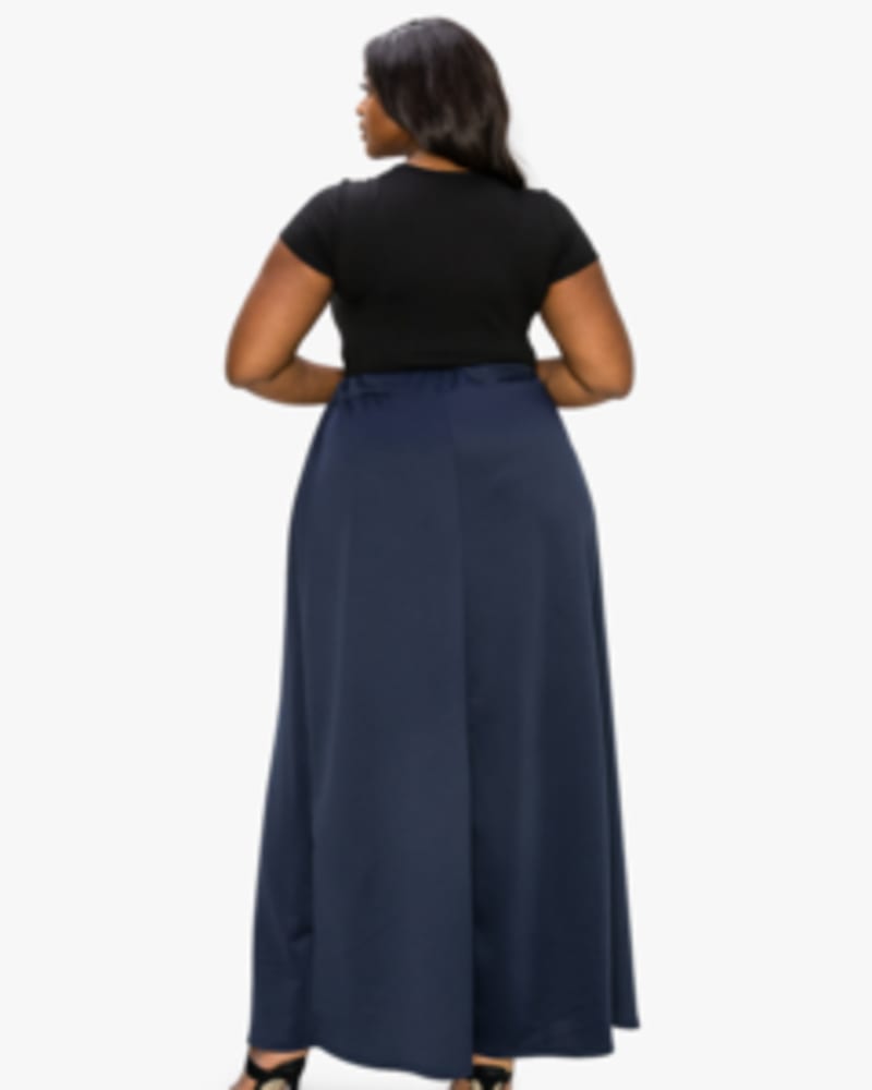 Plus size on sale long skirts blue